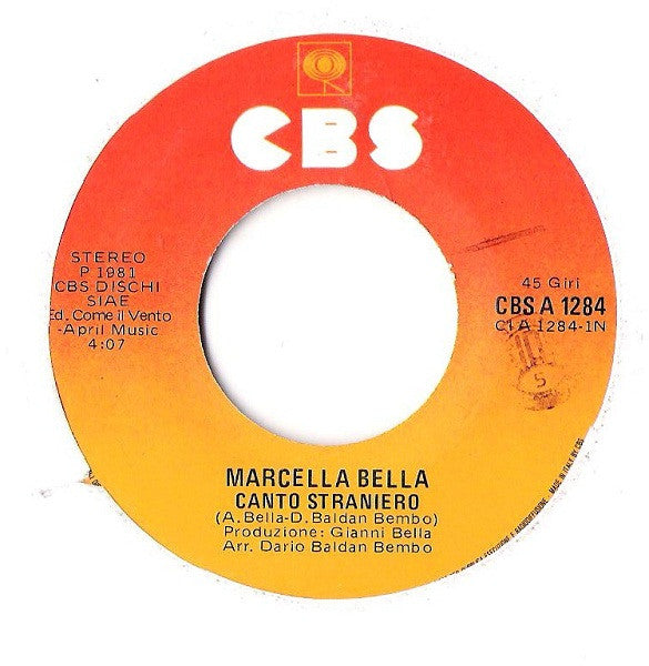 Marcella Bella : Canto Straniero  (7")