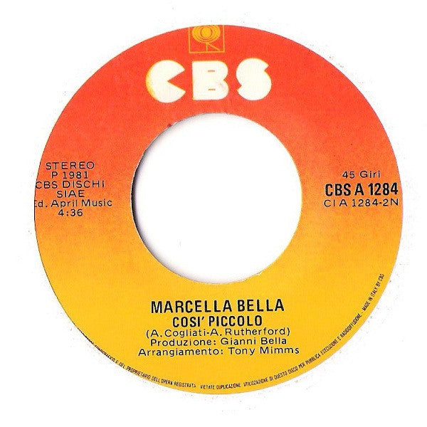 Marcella Bella : Canto Straniero  (7")