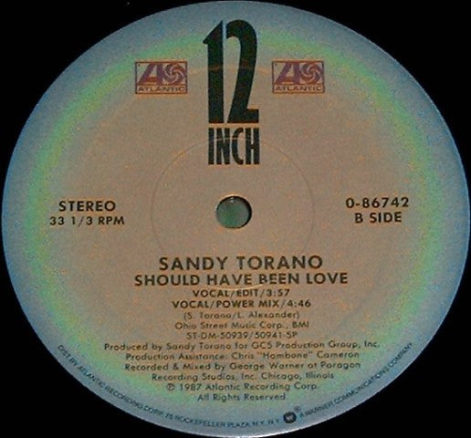 Sandy Torano : Should Have Been Love (12")