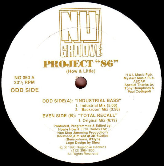 Project 86 : Industrial Bass (12")