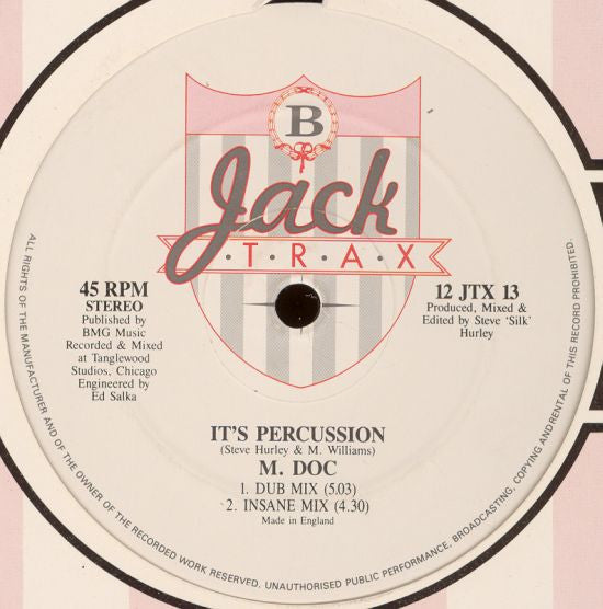 M. Doc : It's Percussion (12", Ltd)