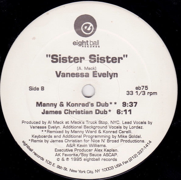 Vanessa Evelyn : Sister Sister (12")