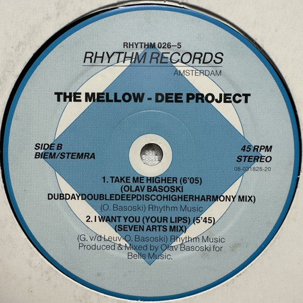 The Mellow-Dee Project : Take Me Higher (12")