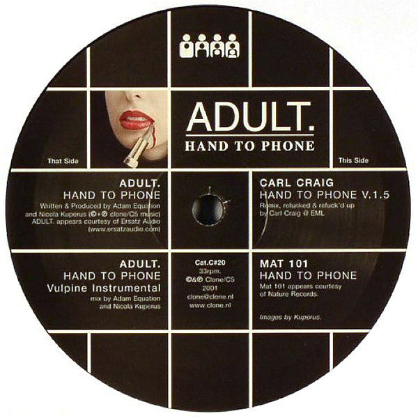 ADULT. : Hand To Phone (12")