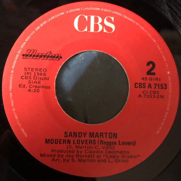 Sandy Marton : Modern Lovers (7")