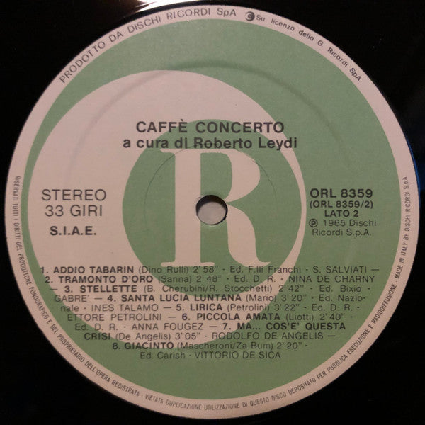 Various : Caffè Concerto  (LP, Comp, RE)