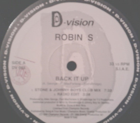 Robin S. : Back It Up (The Remixes Part I) (12")