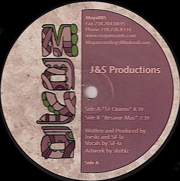 J & S Productions : Te Quiero (12")