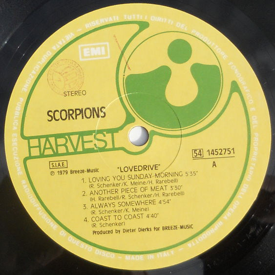 Scorpions : Lovedrive (LP, Album, RE)
