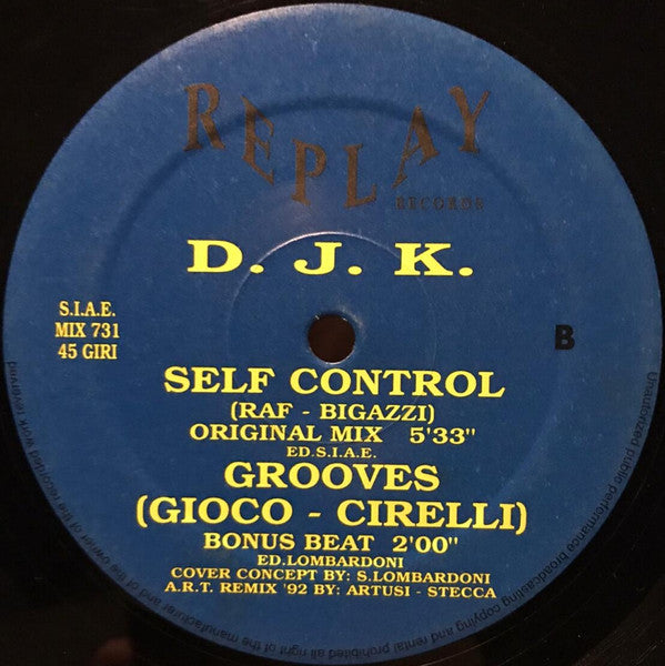 D.J.K. (3) : Self Control (12")