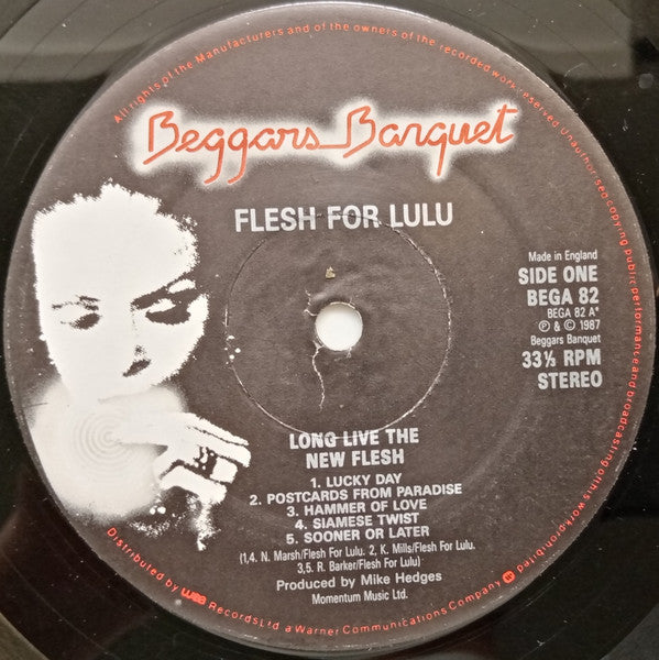 Flesh For Lulu : Long Live The New Flesh (LP, Album)
