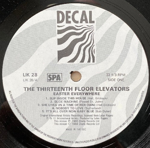 13th Floor Elevators : Easter Everywhere (LP, Album, RE)