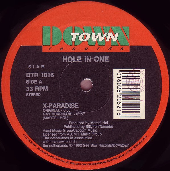 Hole In One : X-Paradise (12")