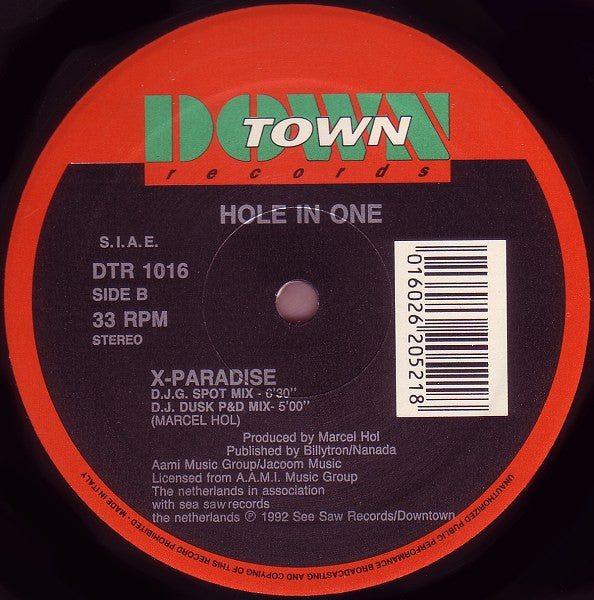 Hole In One : X-Paradise (12")