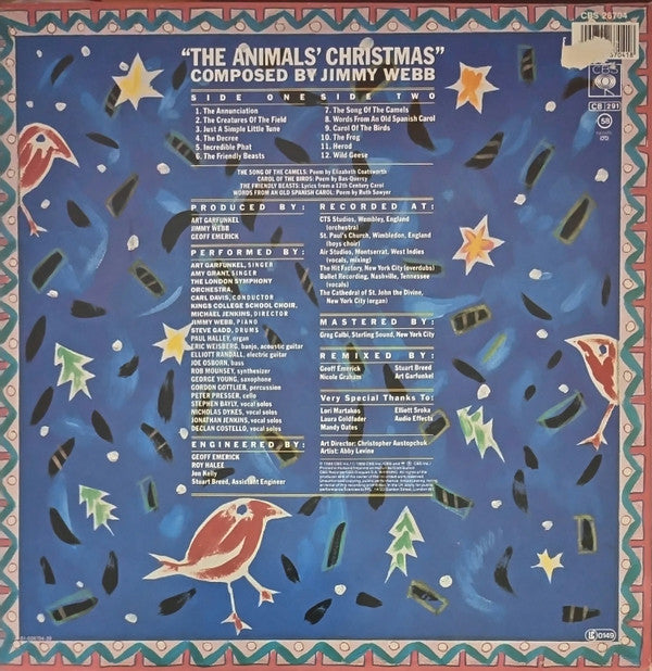 Art Garfunkel / Amy Grant / Jimmy Webb : The Animals' Christmas By Jimmy Webb (LP, Album)