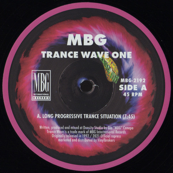 MBG : Trance Wave One (The Other Face Of MBG) (2x12", RE)