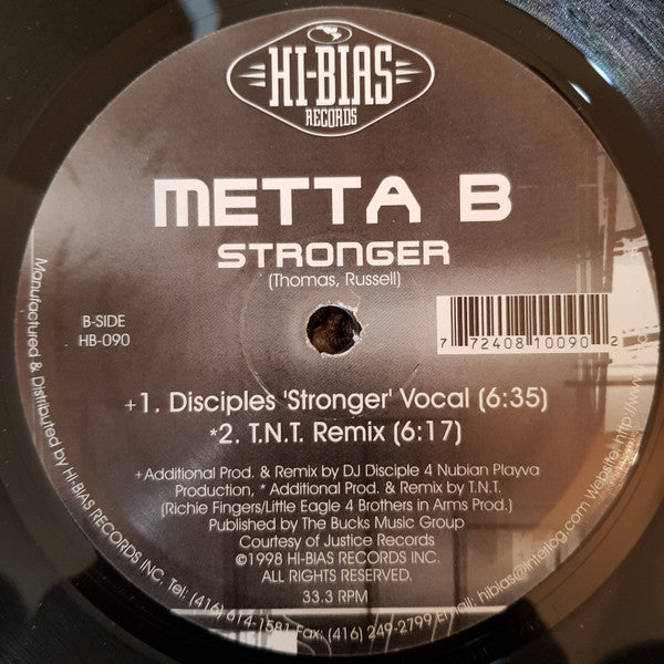 Metta Bhavna : Stronger (12")