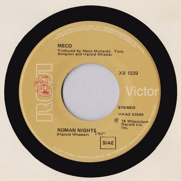 Meco Monardo : Theme From Close Encounters (7")