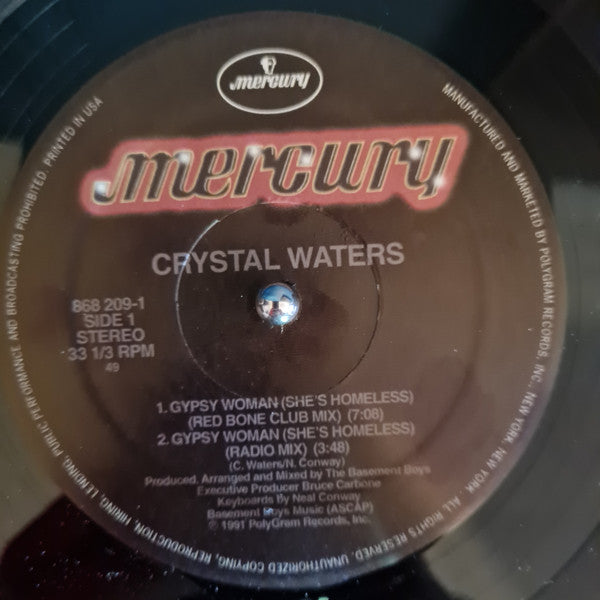 Crystal Waters : Gypsy Woman (She's Homeless) (12", RP)