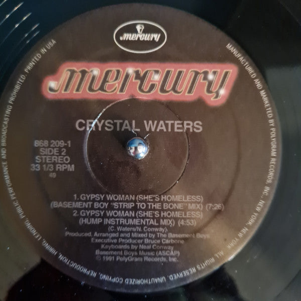 Crystal Waters : Gypsy Woman (She's Homeless) (12", RP)