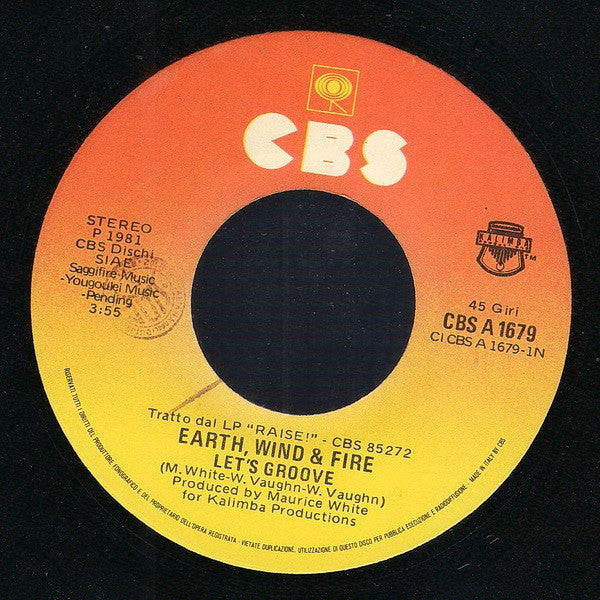 Earth, Wind & Fire : Let's Groove (7", Single)