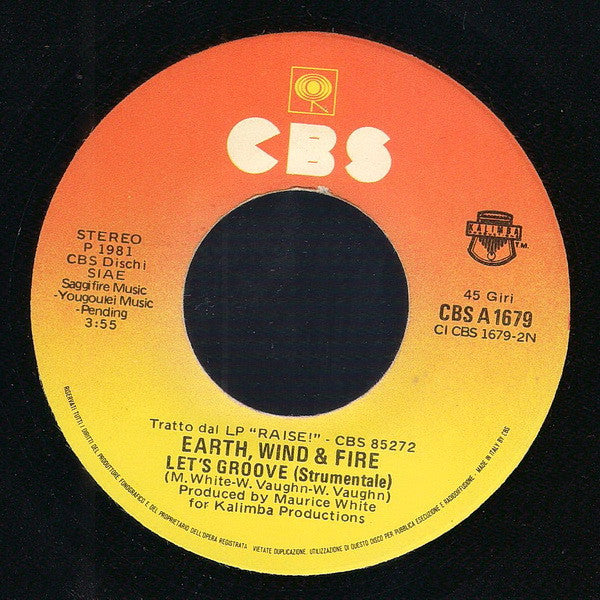 Earth, Wind & Fire : Let's Groove (7", Single)