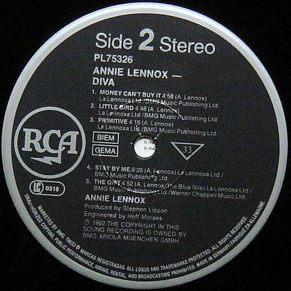 Annie Lennox : Diva (LP, Album)