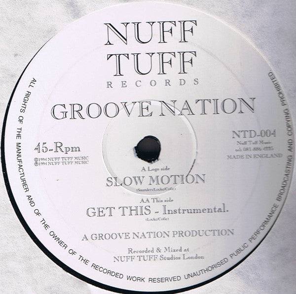 Groove Nation (3) : Slow Motion / Get This (12", Single)