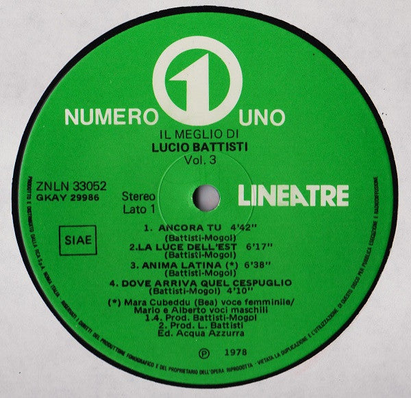 Lucio Battisti : Il Meglio Di Lucio Battisti Vol. 3 (LP, Comp)