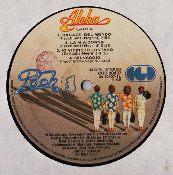 Pooh : Aloha (LP, Album, Gat)