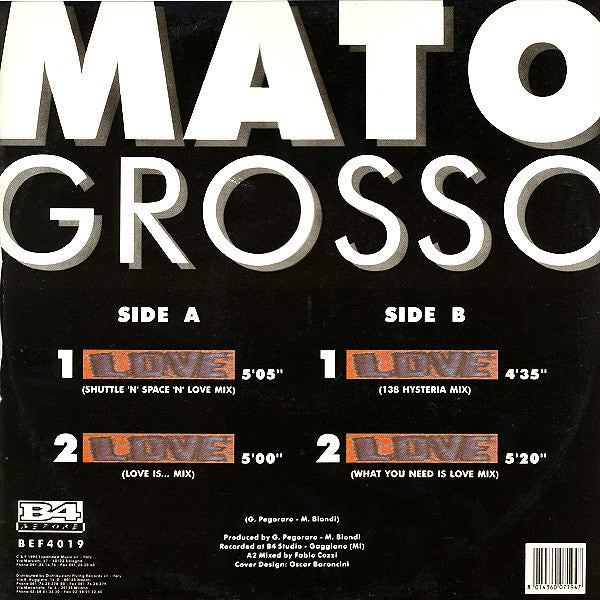 Mato Grosso : Love (12")