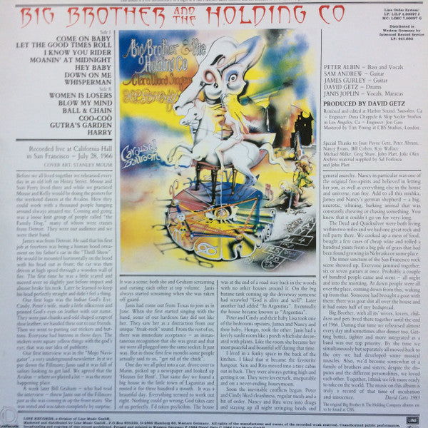 Big Brother & The Holding Company Featuring Janis Joplin : Cheaper Thrills (LP, RE, Whi)