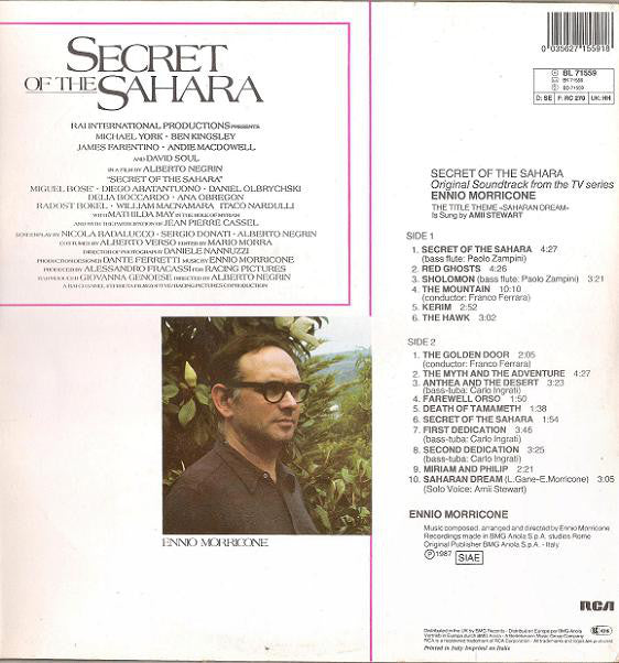 Ennio Morricone : Secret Of The Sahara (LP, Album)
