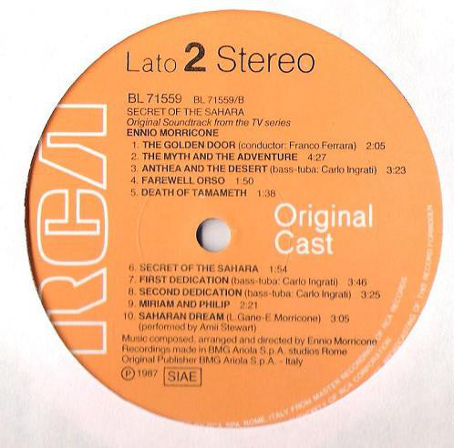 Ennio Morricone : Secret Of The Sahara (LP, Album)