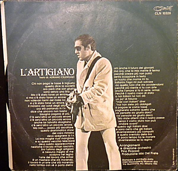 Adriano Celentano : L'Artigiano (7")