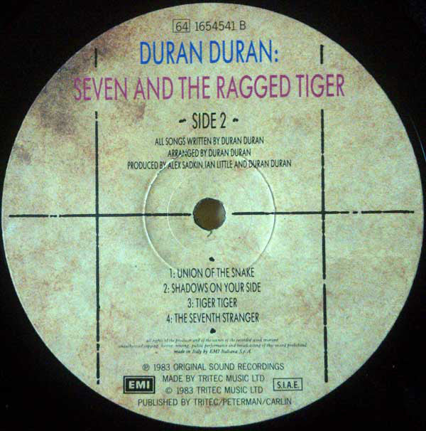 Duran Duran : Seven And The Ragged Tiger (LP, Album)