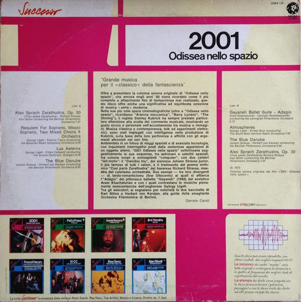 Various : 2001 Odissea Nello Spazio (LP, RE)