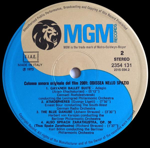 Various : 2001 Odissea Nello Spazio (LP, RE)