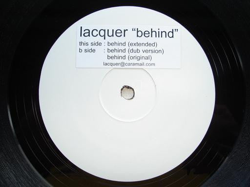 Lacquer : Behind (12", Promo, W/Lbl)