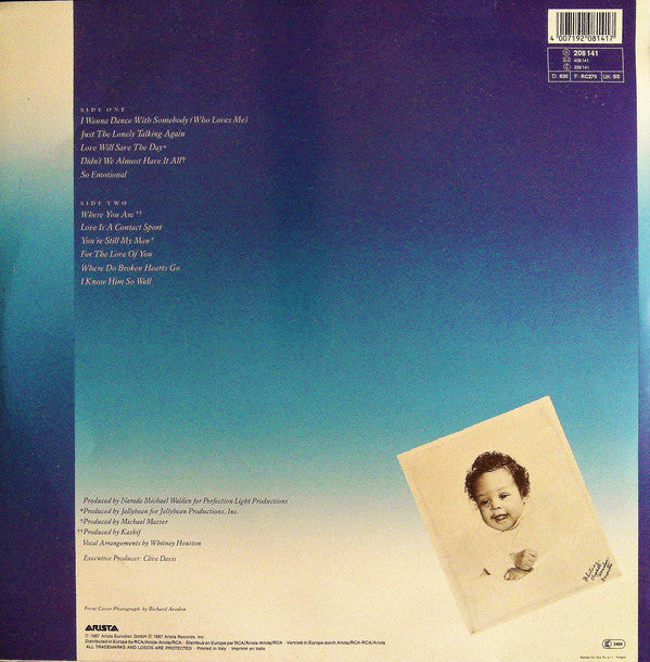 Whitney Houston : Whitney (LP, Album)