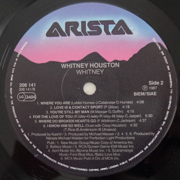 Whitney Houston : Whitney (LP, Album)