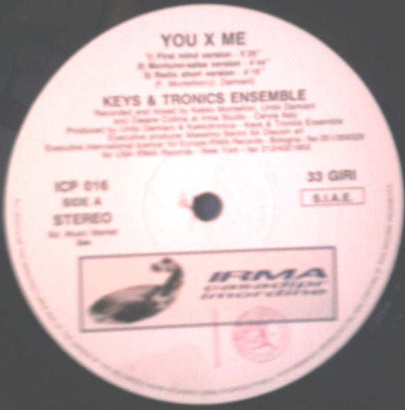 Key Tronics Ensemble : You X Me (12", Pic)