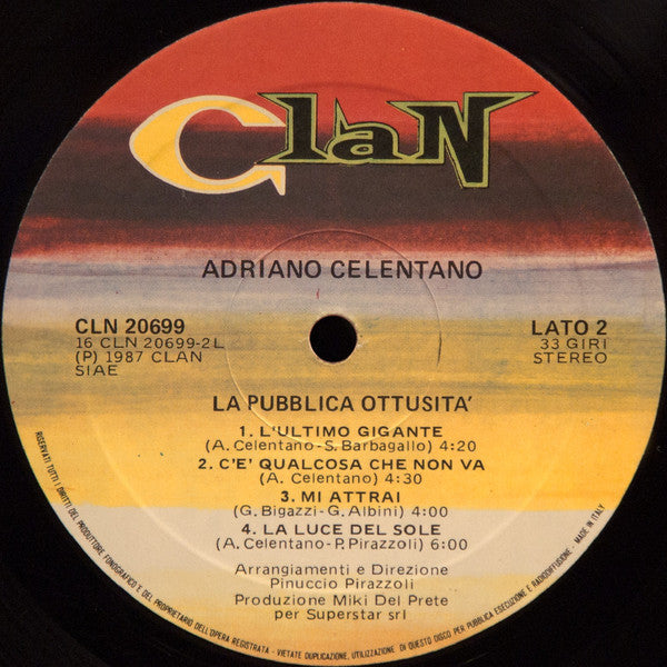 Adriano Celentano : La Pubblica Ottusità (LP, Album)