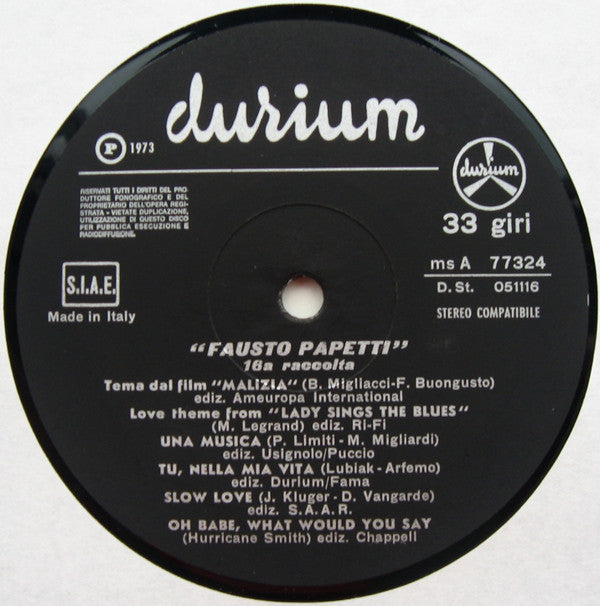 Fausto Papetti : 16a Raccolta (LP, Album)