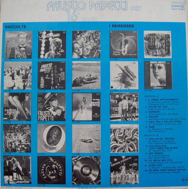 Fausto Papetti : 16a Raccolta (LP, Album)