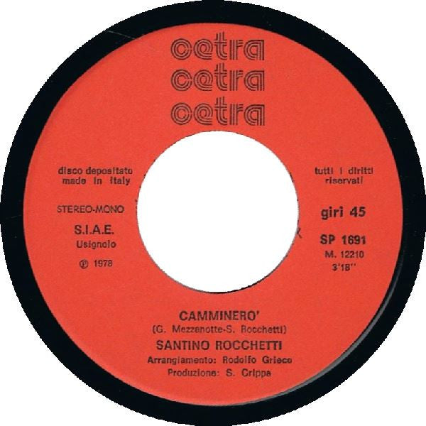 Santino Rocchetti : Divina (7")