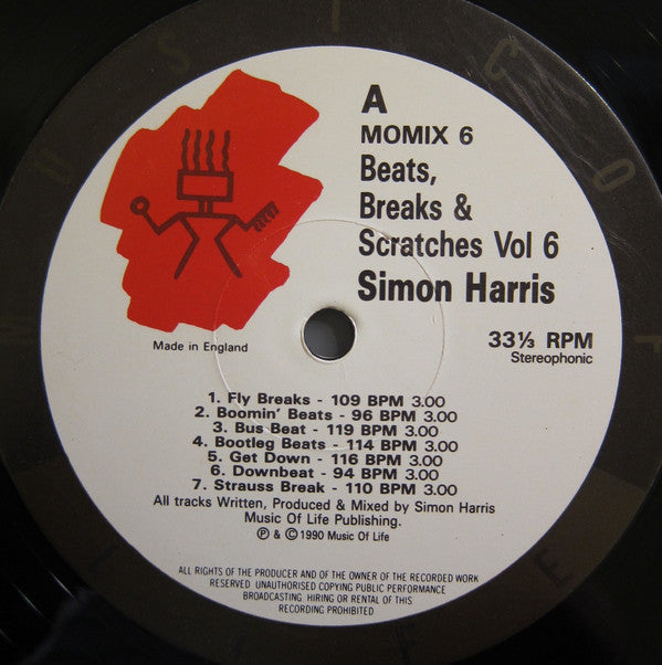 Simon Harris : Beats, Breaks & Scratches Volume 6 (LP)