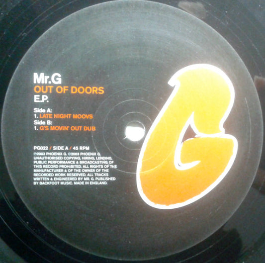 Mr. G : Out Of Doors E.P. (12", EP)