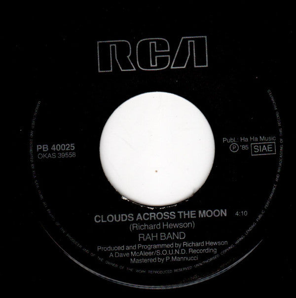 Rah Band : Clouds Across The Moon (7")