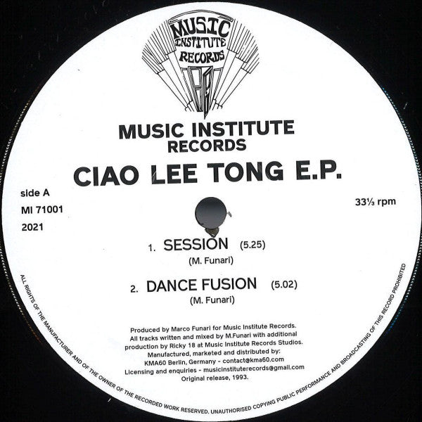 Ciao Lee Tong : Ciao Lee Tong EP (12", EP, RE)